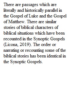 The Synoptic Gospels